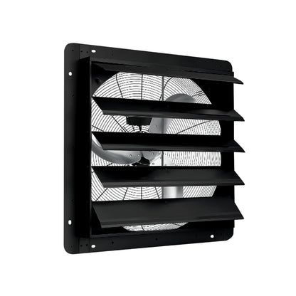 EliteEdge 20 Inch Shutter Exhaust Fan, 3500 CFM Automatic Aluminum Ventilation Fan Wall Mount, High Speed Quiet Motor for Greenhouse, Warehouse, Shop, Attic
