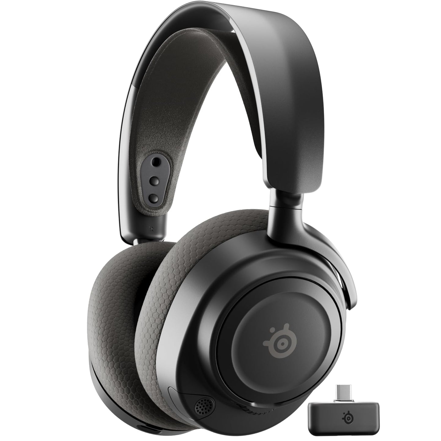 SteelSeries Arctis Nova 7 Wireless Gen 2 Gaming Headset - Real-Time App Control, 50+ HR Play, Neodymium Drivers, Mix 2.4GHz/Bluetooth, PC, PS5, PS4, Switch 1/2, Mobile - Black