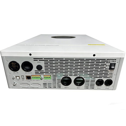 7200W Split-Phase Hybrid Solar Inverter, 120V/240V, 150A Dual MPPT, 48V Battery, UL Certified for Home Backup