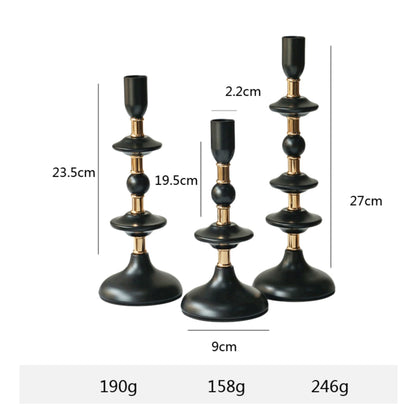 YUHUAWF Candle Holderss Candlestick Iron Decorative Ornament Candle Pedestal Candle Holders ﻿for Dinner Room Table ﻿ Decorative Candlestick(Medium)