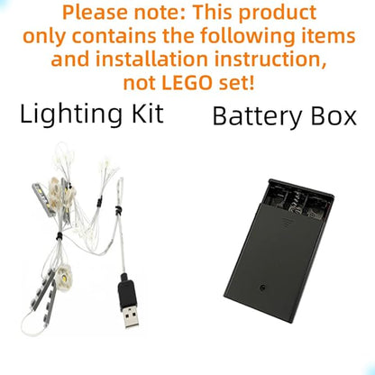 Version 2021 LED Light Kit Compatible with Lego 21056 Taj Mahal (Ver.2021) - Lighting Set for Architecture Building Model (Model Set Not Included)