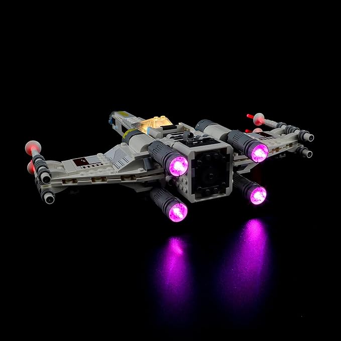 BRIKSMAX Led Lighting Kit for LEGO-75301 Luke Skywalker's X-Wing Fighter - Compatible with Lego Star Wars Building Blocks Model- Not Include Lego Set
