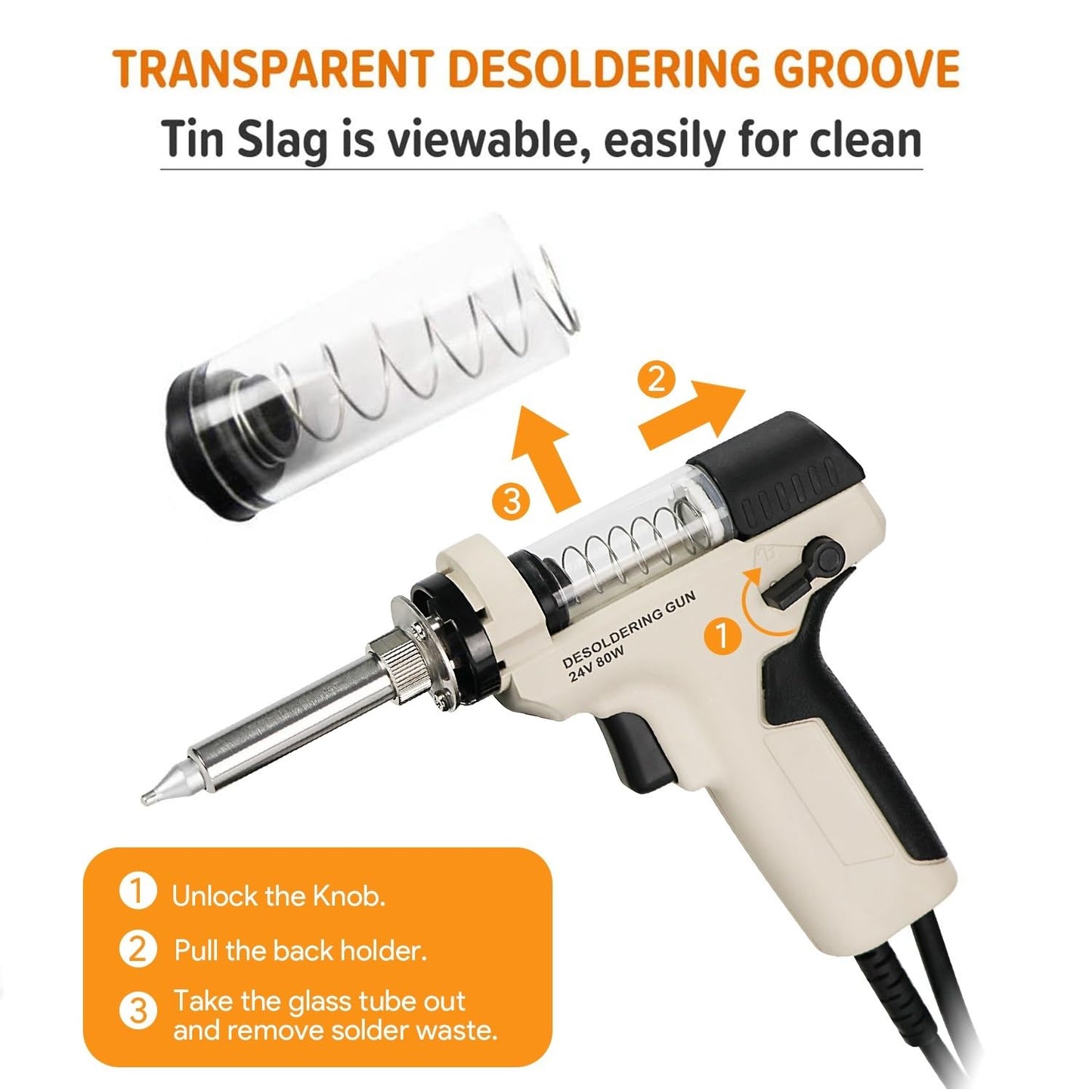 Pro Digital Vacuum Desoldering Station, Anesty Professional Removal Rework Station ZD-915 Iron Gun Built-in Vacuum Pump