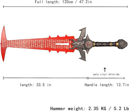Perfect Replica of Doom Eternal Betrayer Hammer/Raider Axe/Crucible SwordGame Cosplay Props-Fantasy Anime Sword