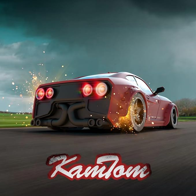 KM3299 Remote Control Car RC Drift Car 4WD RC Cars Vehicle with ESP Gyro LED Headlights Drift Wheel 1:32 High Speed Racing RC Vehicle Gifts- Red