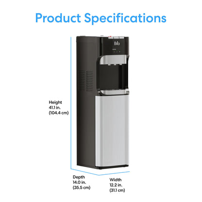Brio Commercial Grade Bottleless Ultra Safe Reverse Osmosis Drinking Water Filter Water Cooler Dispenser-3 Temperature Settings Hot, Cold & Room Water - UL Approved – Point of Use