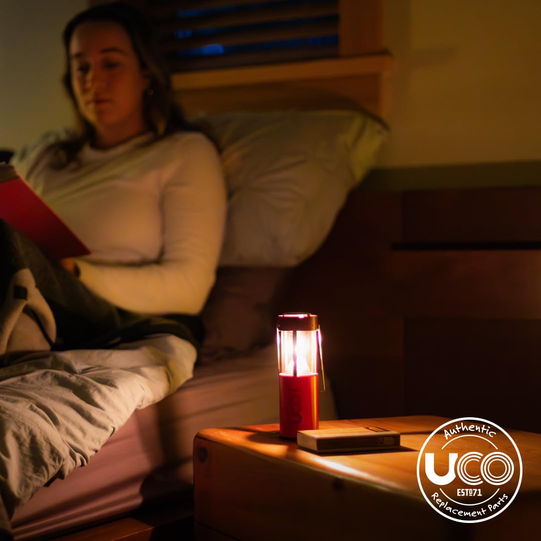 UCO 18-Hour Natural Beeswax Long-Burning Candles for UCO Candle Lanterns and Emergency Preparedness, 20-Pack