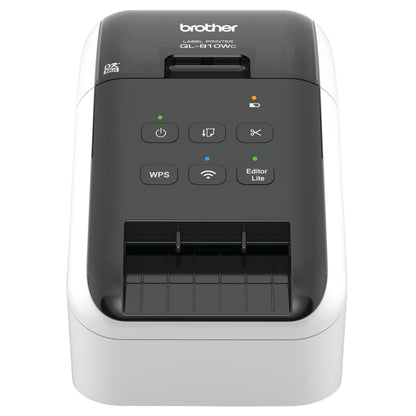 Brother QL-810Wc Professional Printer with USB and WiFi connectivity, Ultra-Fast up to 110 Labels per Minute with Standard Address in Monochrome, Black & Red Printing Available