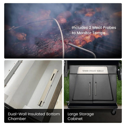 Z GRILLS 2026 Electric Pellet Smoker & Grill, 700 sq. in Cooking Space, PID 3.0 Precision Control, Dual Meat Probes, 28-Hour Hopper, Dual-Wall Insulated Base, 8-in-1 BBQ with Cover