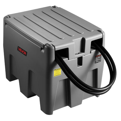 VEVOR New Portable Diesel Tank, 58 Gallon Capacity & 10 GPM Flow Rate, Diesel Fuel Tank with 12V Electric Transfer Pump and 13.1ft Rubber Hose, PE Diesel Transfer Tank for Easy Fuel Transportation