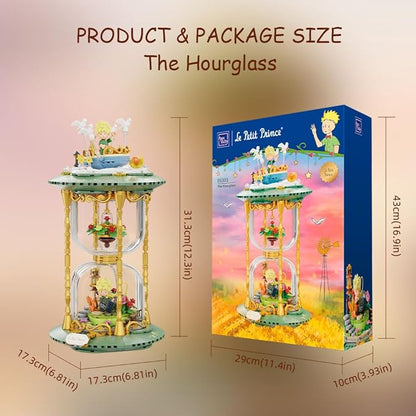 PANTASY The Little Prince Hourglass Building Blocks Set Construct Create Play Building Kit for Adults Home and Office