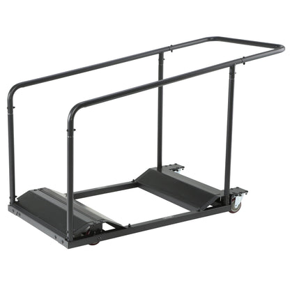 Lifetime Table Storage Cart with Caster Wheels, Black Powder-Coated Steel Frame, Holds 11 Rectangle or 10 Round Tables