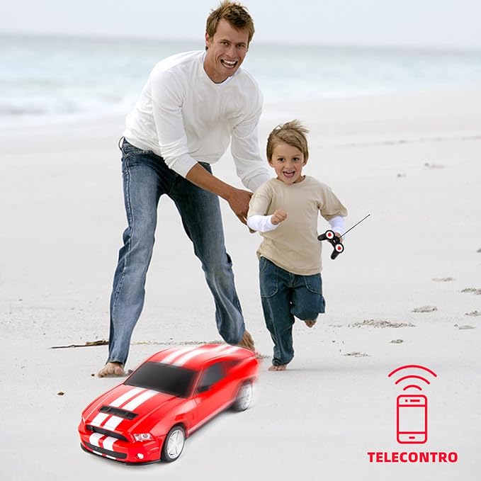 BDTCTK Remote Control 1/24 Ford Mustang Shelby GT500 RC Model Car Toys for 6+ Kids and Adults Red