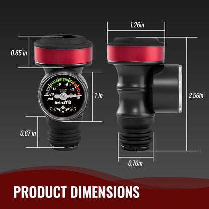 2 Pack Wine Vacuum Saver Sealer with Real-Time Pressure Gauge, Reusable Bottle Stoppers for Red & White Wine Preservation - Airtight Seal, Keep Fresh 5X Longer (Includes Hand Pump)