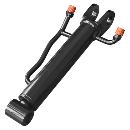 Mini Excavator Thumb Cylinder Hydraulic Cylinder 25mm/0.98in, Compatible with Below 2 Tons Mini Excavator Attachment, Small Digger Three Holes Hydraulic Thumb Clip (Only Cylinder)
