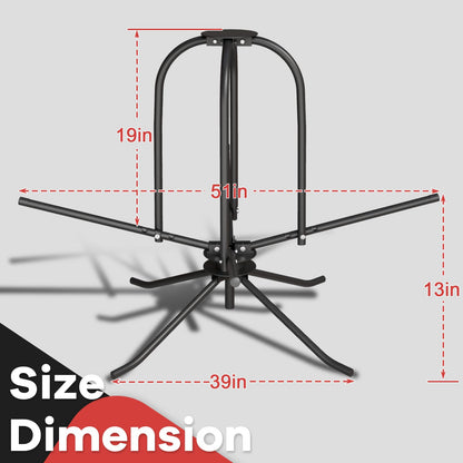 Heavy Duty PEX Pipe Uncoiler with Carry Bag & Hold-Down Bar, 500 lb Load Capacity Full Size Steel Piping Uncoiler for 3/8”–1” PEX Tubing, Foldable Radiant Floor Heating Tube Reel Dispenser