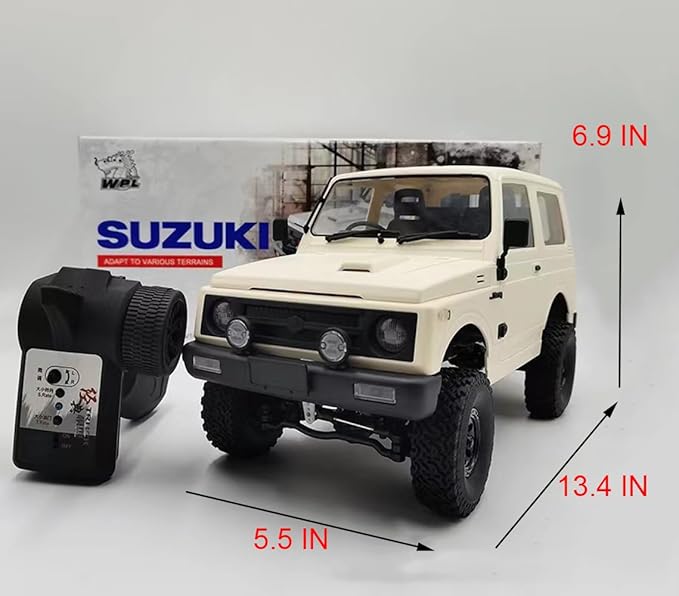 Apawband WPL C74 RC Truck 1/10 RC Crawler Off Road Truck 4x4 RC Rock Crawler RTR with Proportional Steering 370 Motor Counter Rotating Gearbox Leaf Spring Chassis Hobby Grade Toy