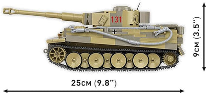 COBI The Tank Museum Historical Collection WWII Panzer VI Tiger I no. 131 Tank Building Set 898 Pieces