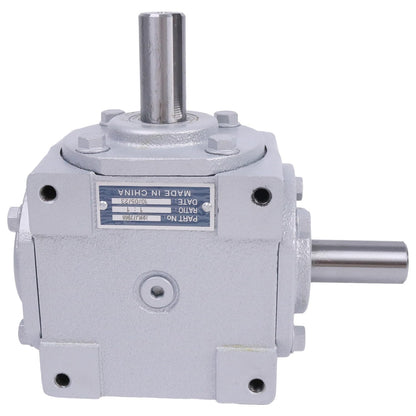 Holdia 40 HP Right Angle Bevel Gearbox with 2 Keyed Shafts CW/CW 1:1 1800 Max RPM 19455-SR-KW-KW-GR