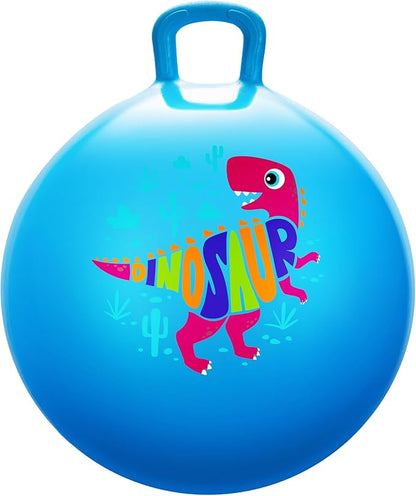 PlayZap Hopper Balls for Kids 3-8 18 Inches Bouncy Ball with Handle 18 Inflatable Bouncing Hopper 45cm Jumping Toys Garden Hopping Toys Girls Boys Gifts