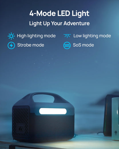 Portable Power Station with Foldable Solar Panels 40w, DaranEner 300w Lifepo4 Battery 60W USB-C Pd, 192Wh Fast Recharge Home Backup Power Bank, Lightweight Solar Generator for Camping, Outdoor Travel