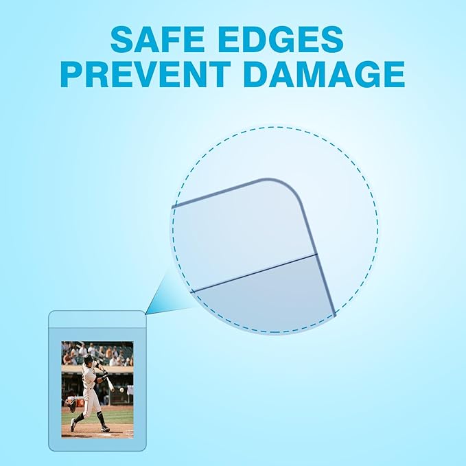 600ct Card Protectors - 300 Semi Rigid Card Sleeves and 300 Soft Sleeves Semi Rigid Card Holder Semi Rigid Baseball Cards Sleeves Protectors Graded Trading Cards Sleeve