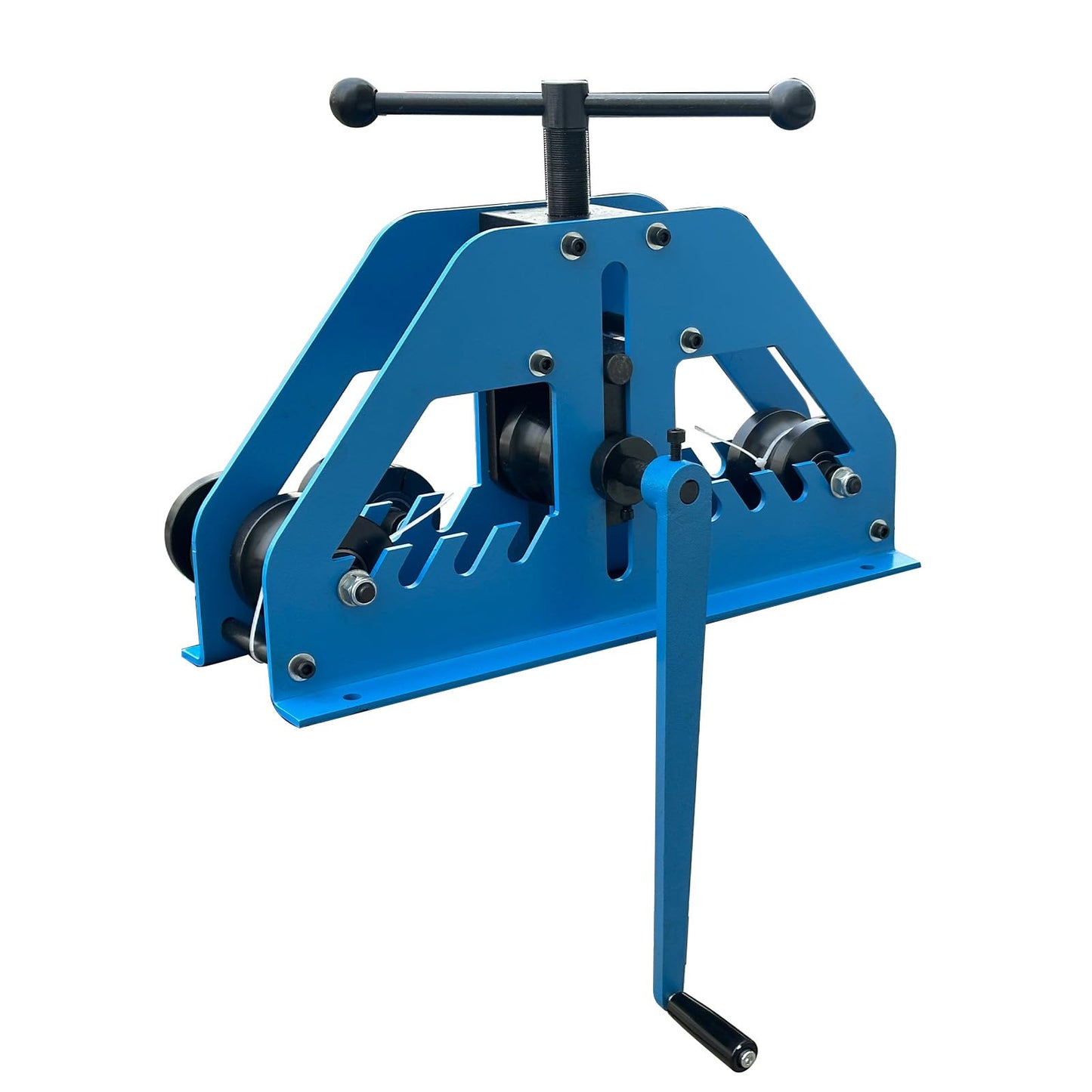 Flynsu Tube Roller Bender Pipe Rolling Machine with 6 Dies for Round or Square Tubes
