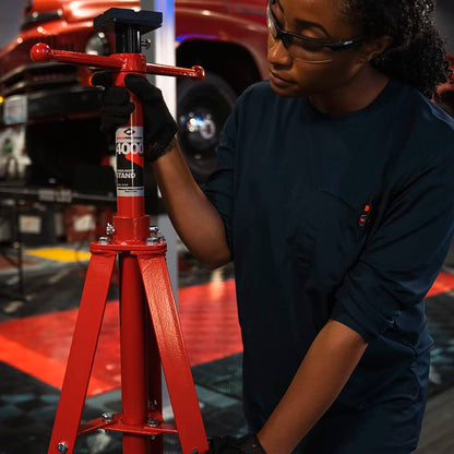 AFF 2 Ton Underhoist Component Stand - All Steel Stabilizing Stand with 55" to 85.5" Lifting Range - Supports Vehicle Components, for Exhaust and Suspension Work