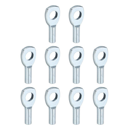 PATIKIL Cable Ball Stopper, 10pcs Gym Machine Accessories for 5mm Cable Fitness Equipment Wire Rope Port Joint Replacement Parts for Home Gym Machine,Silver