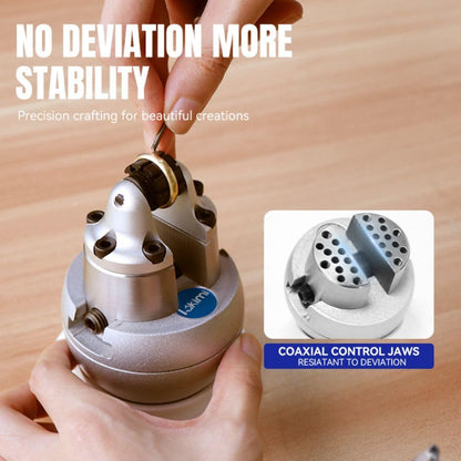 Lakimi Ball Vise - 3 Inch Engravers Vise with Self-Centering Jaw, Rotational Brake, 360° Rotation, 78 pcs Engraving Setting Tool Accessories, Stainless Steel A04C