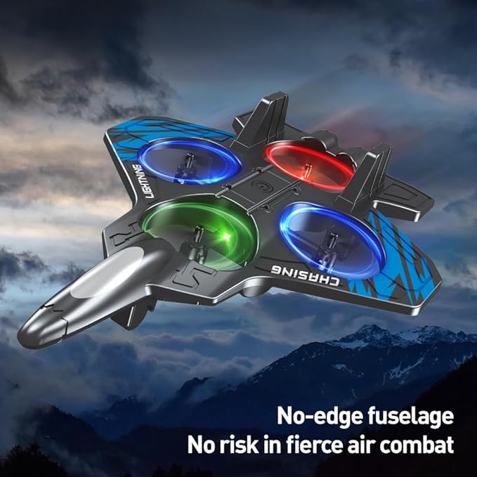 Foam Remote Control Airplanes RC Planes for Kids Adults RC Airplane Fighter Jet with Light 360° Flip Fighter Jet Toys Stunt Roll Airplane Toy Gifts for Boys Ages 8-16