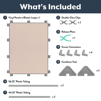 Children's Factory Big Screen PlayPanel, Kids Room Divider, Classroom Privacy Screen, Cantilever Feet Included, Sand