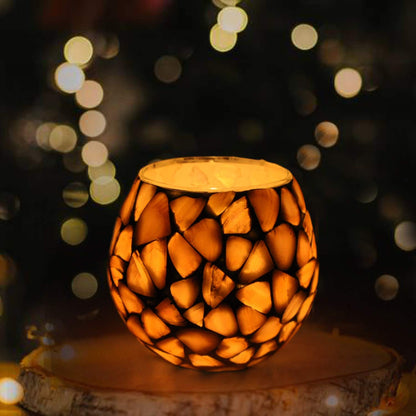 Glass Candle Holder Home & Garden Decoration Votive Light Candle Holder (4x4 Inch)
