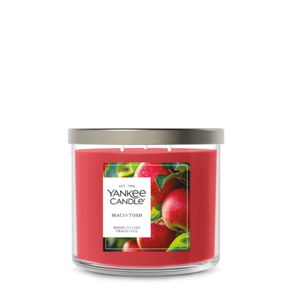 Yankee Candle Macintosh, Fall Scented Candle, 14.5oz 3-Wick Candle Jar with up to 40 Hours Burn Time