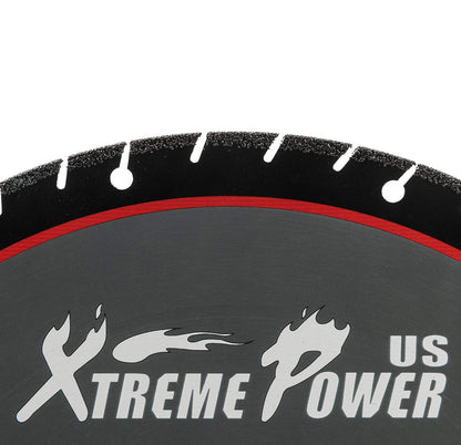 XtremepowerUS 3200W Electric 16" Concrete Cut Off Saw Wet/Dry Circular Saw Disc Cutter Guide Roller Masonry Brick Build-In Water Line with Blade