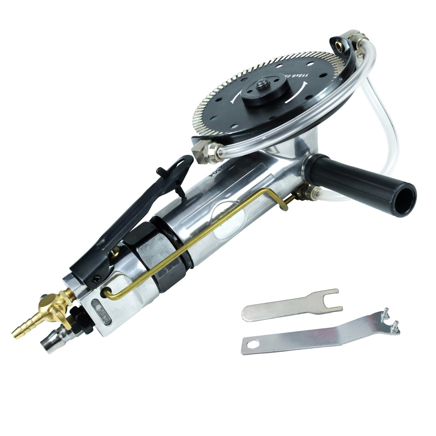 Air Angle Grinder, 4-1/2 inch Grinder Tools with Grinding and Cutting Wheels, Wet Grinder Machine for Marble, Granite, Stone, also for Cutting, Grinding, Polishing and Rust Removal