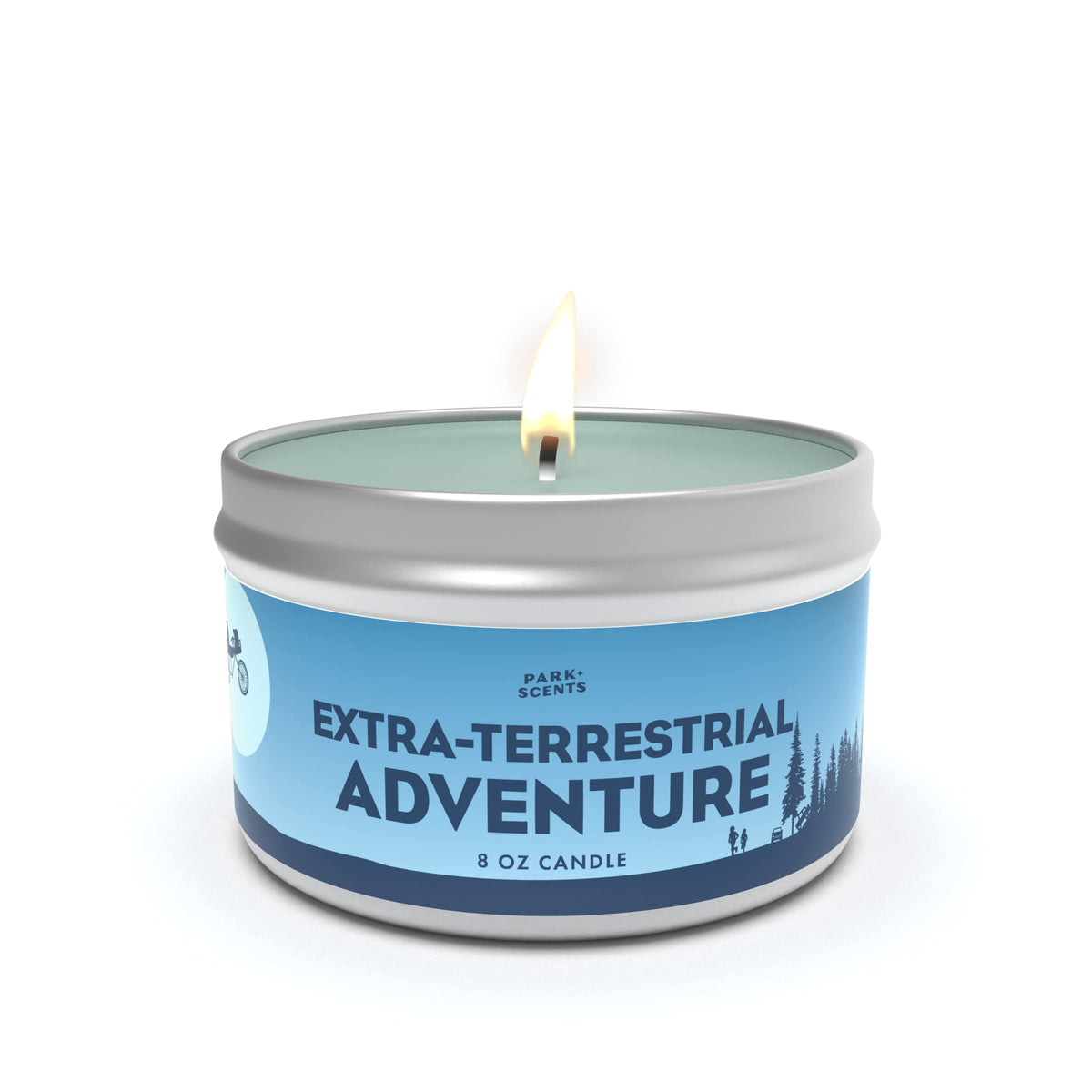 Park Scents ET Extra-Terrestrial Adventure Candle Soy, Handmade in The USA Accurate Smell Like The Scent of The Forest Queue at E.T. Ride Universal Studios Orlando E.T. Merchandise (8 oz. Tin)