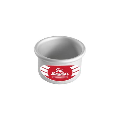 Fat Daddio's Round Cake Pan, 3 x 2 Inch, Silver