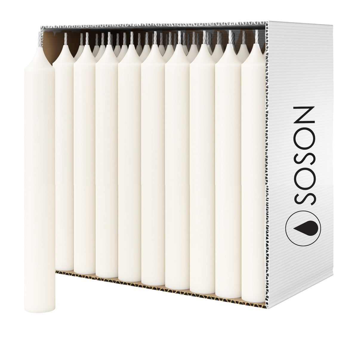 Simply Soson 4.5 inch Ritual Taper Candles Bulk, Mini Taper Candles - 42 White Chime Spell Candles - Small Taper Candle Stick, Use as Witchcraft Supplies, Altar Candles, Unscented Prayer Candles
