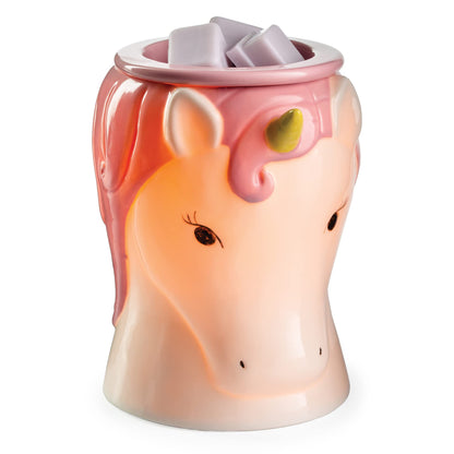 Candle Warmers ETC. Illumination Fragrance Warmer- Light-Up Warmer for Warming Scented Candle Wax Melts and Tarts or to Freshen Room, Unicorn