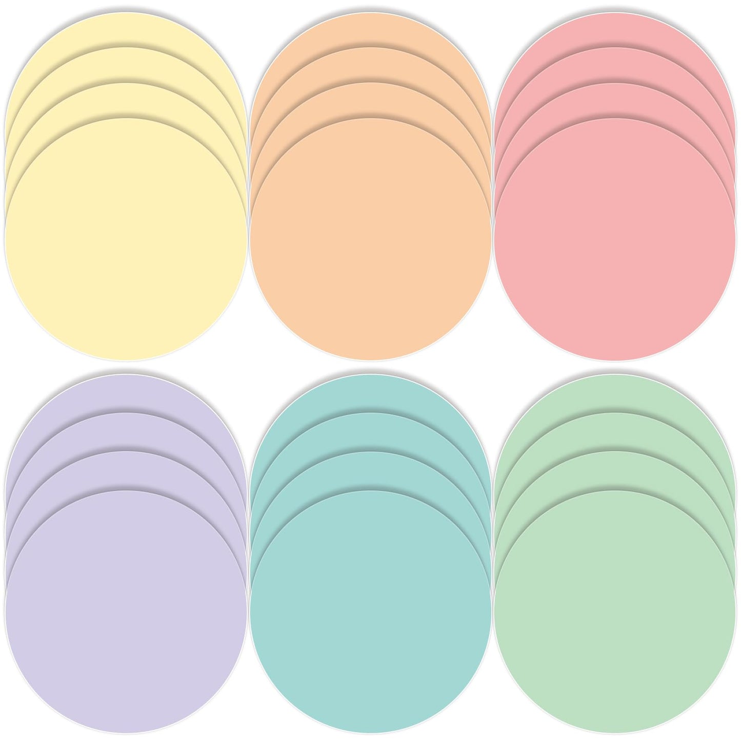 Lincia 36 Pack Colorful Dry Erase Dots Circles Spots for Classroom Table 10.5 Inch Removable Vinyl Desktop Stickers Spots Wall Decals for 100th Day of School Teacher Students Home (Multicolor)