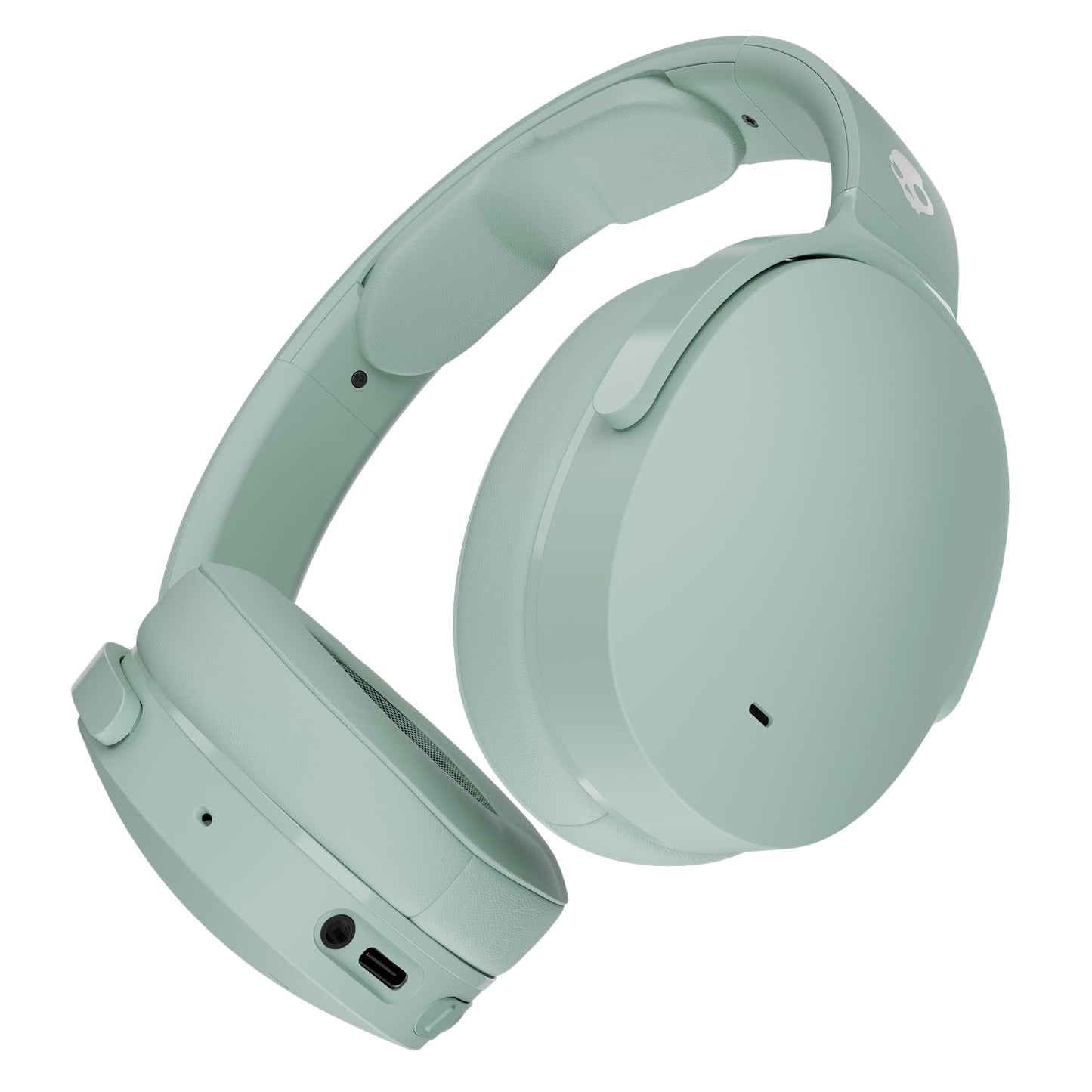 Skullcandy Hesh ANC Wireless Over-Ear Bluetooth Headphones, Active Noise Cancelling, Up to 22 Hrs Battery, Foldable Lightweight Design, Microphone for iPhone Android - Preppy Sage