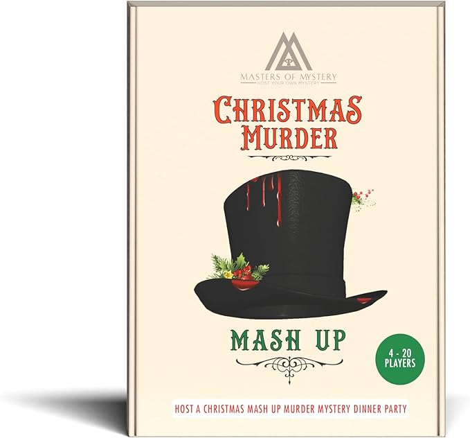 Masters of Mystery Victorian Christmas Murder Mystery Dinner Party Game – Holiday Whodunnit Party Game for Adults – 4–20 Players