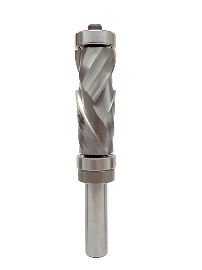 Whiteside UDC9213 Ultra-Long Ultimate 2+2 Compression Router Bit: 7/8 Inch Cutting Diameter, 1/2 Inch Shank, 2-1/8 Inch Cutting Length, Combination Bearing