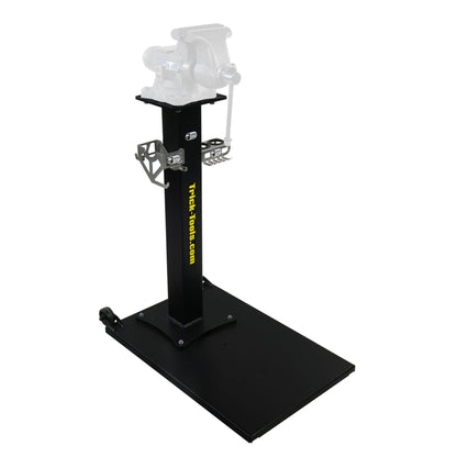 Trick-Tools Versa-Mount Heavy-Duty Mobile Mobile Vise and Bench Grinder Stand with Accessory Hangers, Made in the USA