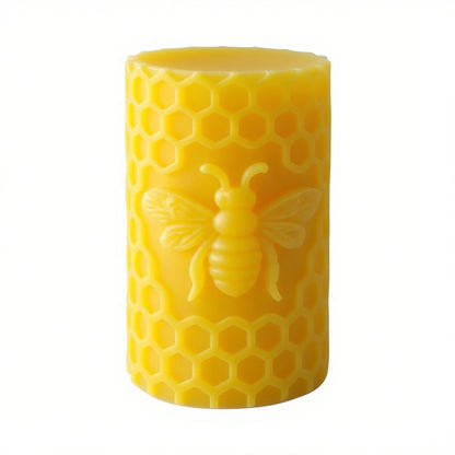 Honeycomb Cylinder Flower Succulent Peony Cylinder Candle & Resin Mold - Resin Casting Silicone Molds for Home Decor & Candle Making Wave Spiral Mold