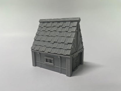 Paintable Tabletop Miniature Little Town Building Terrains - 18mm Scale Dioramas Building Set Scenery with Medieval Architecture Style by HAUTICO (HVillageHouses4-1)