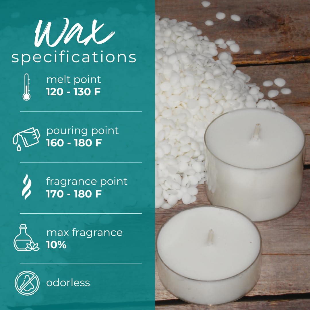 Coconut Soy Wax Beads for Candle Making | 10lb Coconut Soy Candle Wax Pastilles for Candlemaking | Smooth Blend for High Load Fragrance Formulation | Candle Making Supplies