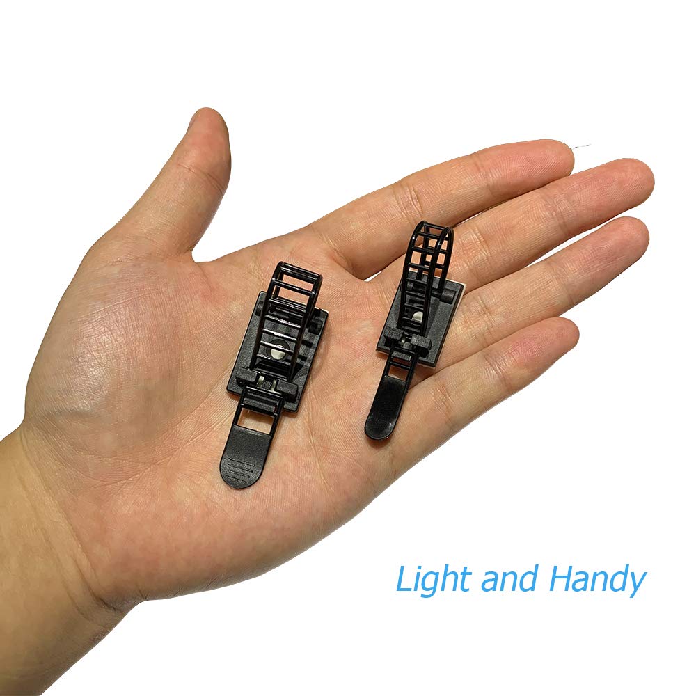 50pcs 2 Sizes Adjustable Adhesive Cable Ties Cable Clips Wire Strap Cord Clamp for Cable Management at Home and Office + 100pcs Nylon Zip Ties