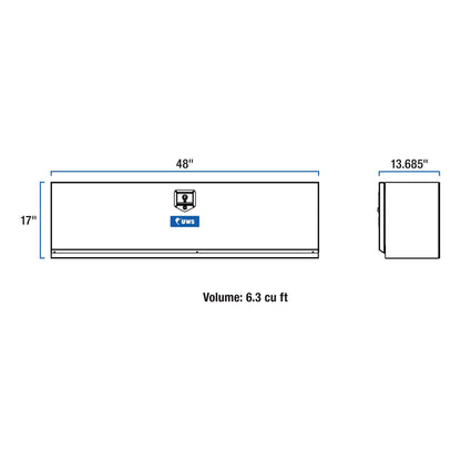 UWS EC40001 48-Inch Heavy-Wall Aluminum Single-Door Topside Tool Box